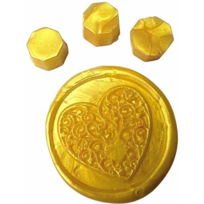 Creatissimo Vosk pro pečetění 30 g Metalická zlatá 80205 – Zboží Mobilmania