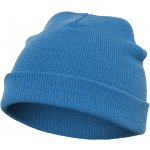 Flexfit Silná ohrnovací beanie z husté pleteniny Modrá – Hledejceny.cz