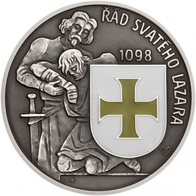 Česká mincovna Stříbrná medaile Rytířské řády - Svatolazarský řád stand 42 g – Zbozi.Blesk.cz
