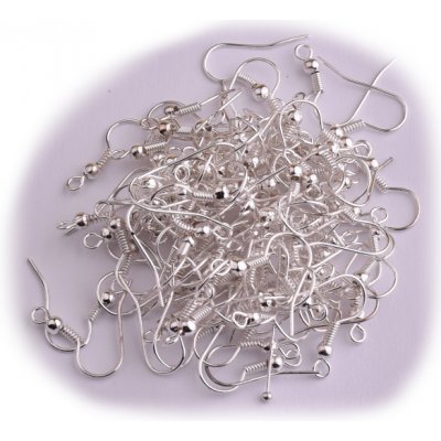 Afroháčky s pružinkou - 100ks Barva: stříbrná – Sleviste.cz