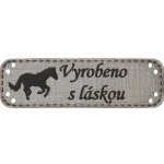 Naše galanterie Obdélník šedá koženka koník – Zboží Dáma