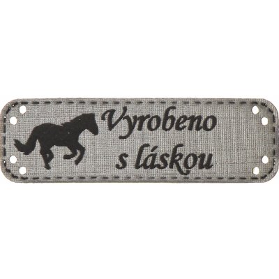 Naše galanterie Obdélník šedá koženka koník – Zboží Dáma