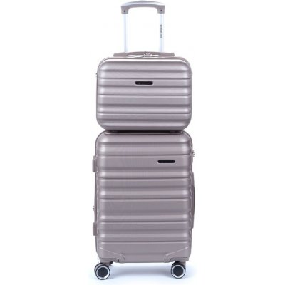 Worldline 628SVA kufr zlatá/champagne 55x40x20 cm a kufřík 38x28x18 cm – Hledejceny.cz