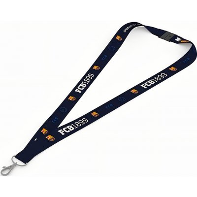 Šňůra na krk FC Barcelona, tmavě modrá, s karabinou – Hledejceny.cz