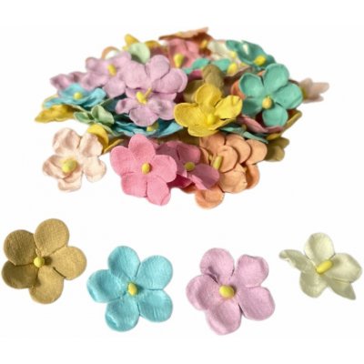dp Craft Papírové květy - barevný mix (60ks) – Sleviste.cz