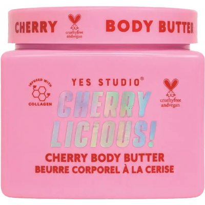 Yes Studio Cherry Licious šlehané tělové máslo s vůní třešní 400 g – Hledejceny.cz