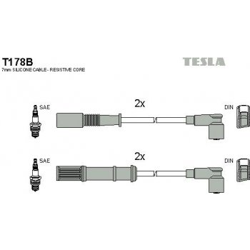 Sada kabelů pro zapalování TESLA T178B