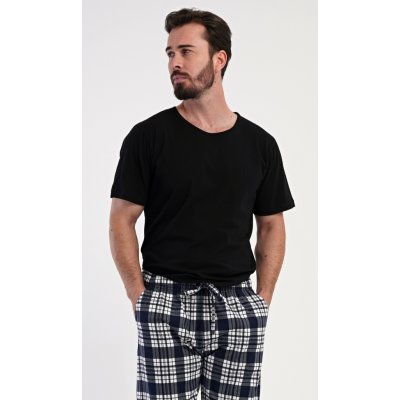 Vienetta MAN pánské pyžamové kalhoty Lukáš: tmavě modrá – Zbozi.Blesk.cz