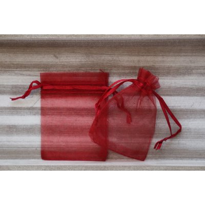 Dárkový sáček 7x9 cm - tmavě červená – Zboží Mobilmania