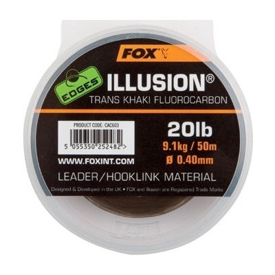 FOX Fluorocarbon Illusion Trans Khaki 50m 0,50mm 13,6kg – Hledejceny.cz