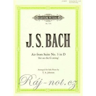 BACH Air on the G string Air from Suite No. 3 in D, BWV 1068 klavír sólo – Hledejceny.cz