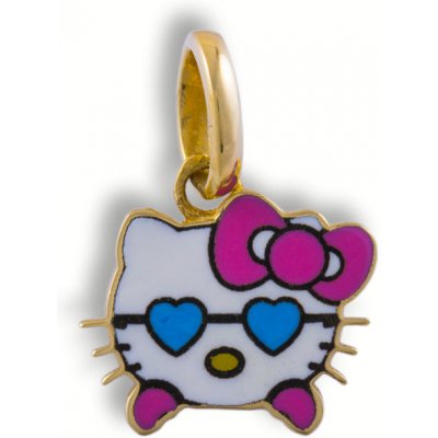 Gemmax Jewelry Zlatý dětský přívěšek Hello Kitty GBPYN 87341