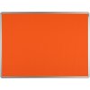 Tabule VMS Vision ekoTAB Textilní nástěnka oranžová Stříbrná 60 x 90 cm