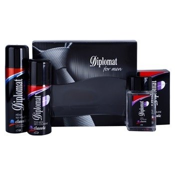 Diplomat Classic pěna na holení 200 ml + voda po holení 100 ml + deospray 150 ml dárková sada