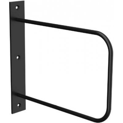 Walteco Konzole BEND, 220x230mm, nosnost 30 kg, matná černá , 1391 – Zboží Mobilmania