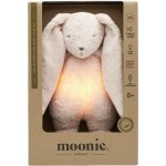 Moonie usínáček s melodií a světlem zajíček organic rose FBB0426 – Sleviste.cz