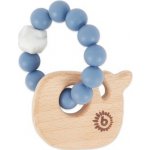 Bieco Silikonové kousátko s dřevěnou velrybou – Zboží Mobilmania