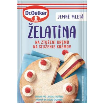 Dr. Oetker Želatina na ztužení krémů 20 g – Zboží Dáma Dr. Oetker Želatina na ztužení krémů 20 g – Zboží Dáma