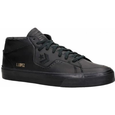 Converse Cons Louie Lopez Pro Mono Leather Mid A05089/Black/Black/Black – Zboží Mobilmania