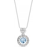 Spark modrý se Swarovski Elements Circle Ajour NA64308AQ Aqua – Hledejceny.cz