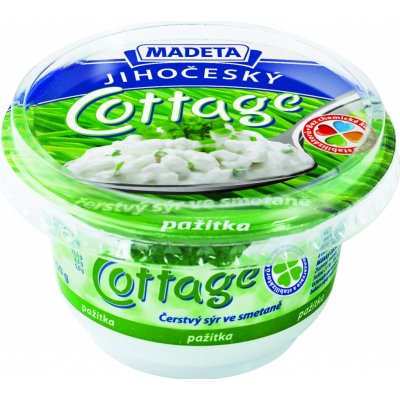Madeta Jihočeský cottage čerstvý sýr pažitka 150g – Hledejceny.cz