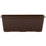PROSPERPLAST květináč truhlík 80cm AGRO IS800-R222 hnědý plastový – Sleviste.cz