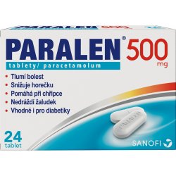 Lék volně prodejný PARALEN POR 500MG TBL NOB 24