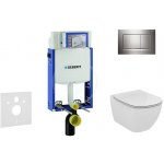 Geberit Kombifix WC Ideal Standard Tesi + Tlačítko Sigma30 lesklý/matný/lesklý chrom + Sedátko 110.302.00.5 NF6