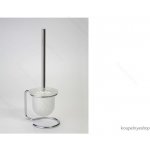 Bemeta design Omega - WC štětka, miska sklo, na postavení, černý kartáč 104113107 – Hledejceny.cz