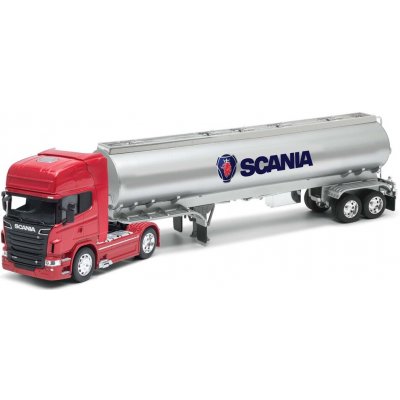 Welly SCANIA V8 R730 OIL TANKER červená 1:32 – Zboží Dáma