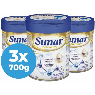 Sunar Premium 4 kojenecké 3 x 700 g – Zboží Mobilmania