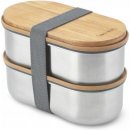 Black Blum Sandwich box 2 ks lunch boxy / snídaňové boxy z nerezové oceli