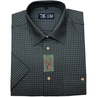 zzz Košile Luko pánská s krátkým ruk. 104116 jelen – Zboží Mobilmania