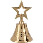 H&L Zlatý vánoční zvonek 10 cm, hvězda – Hledejceny.cz