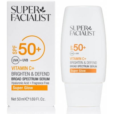 Super Facialist Vitamin C+ Brighten Rozjasňující pleťové sérum s vitaminem C a SPF50+, 50 ml – Hledejceny.cz