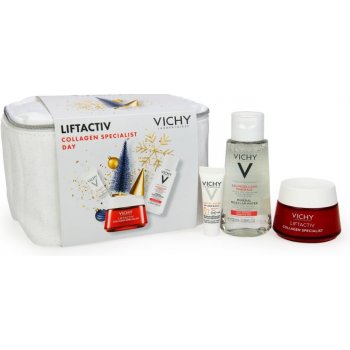 Vichy Liftactiv obnovující liftingový krém proti vráskám 50 ml + minerální micelární voda pro citlivou pleť 100 ml + fluid proti stárnutí pleti SPF 50+ 3 ml