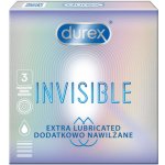 Durex Invisible Extra Lubricated 3 ks – Zboží Dáma
