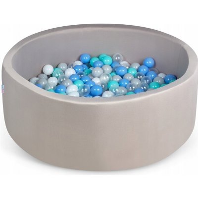 Babymam Suchý bazén s kuličkami 90 x 30 cm pěnový 200 míčků – Zboží Dáma