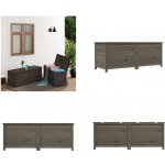 vidaXL box antracitový 150x50x56,5 cm masivní jedle 364758 – Zboží Dáma