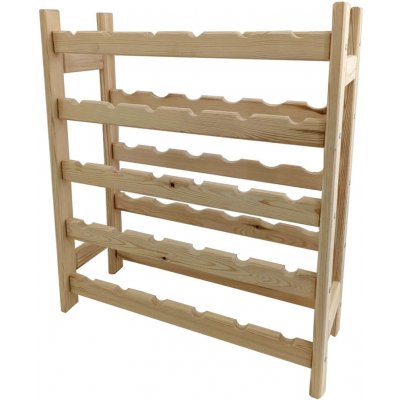 Krušnohorský nábytek Dřevěný stojan na víno V6X5 44 x 75 x 25 cm borovice – Zboží Mobilmania