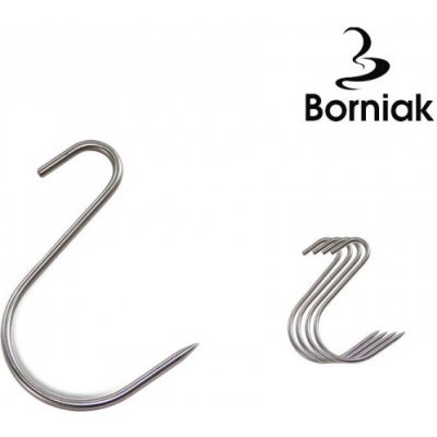 Borniak Asymetrické "S" háky do udírny, 5 ks – Zboží Dáma