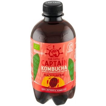 Captain Kombucha Kombucha bio broskev 400 ml