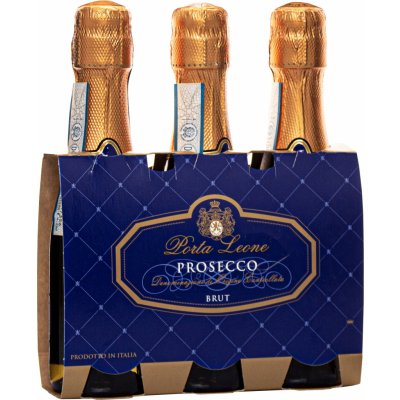 Porta Leone Prosecco Spumante DOC Brut 3 x 11% 0,2 l 0,75 l (holá láhev) – Zbozi.Blesk.cz