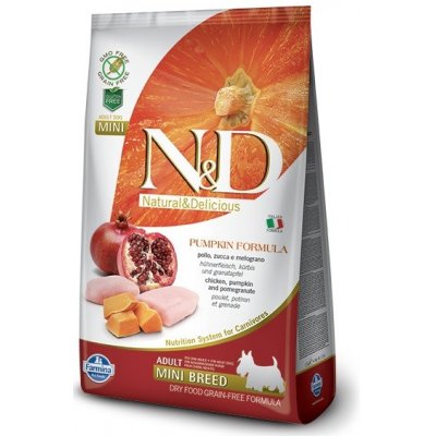 N&D Pumpkin Dog Adult Mini Grain Free Chicken & Pomegranate 2 x 800 kg