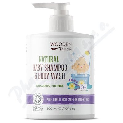 WoodenSpoon Děts.sprch.gel šampon 2v1 byliny 300 ml
