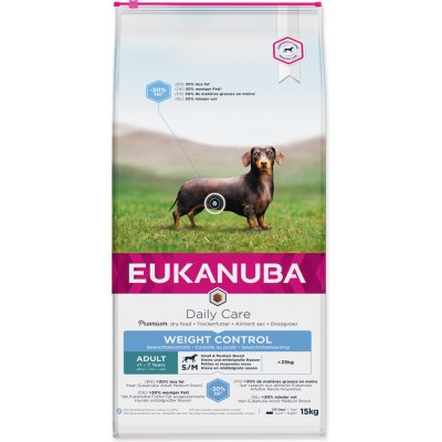 EUKANUBA Adult Small & Medium Breed Weight Control, 15 kg