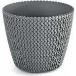 Prosperplast Květináč Splofy Šedý 19 cm – Sleviste.cz