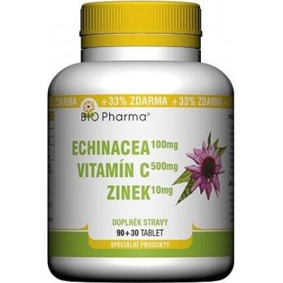 MedPharma Echinacea 100 mg + VitamínC 500 mg + Zinek 10 mg 120 tablet – Zbozi.Blesk.cz