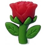 Červená růže - Silikonový korálek – Hledejceny.cz
