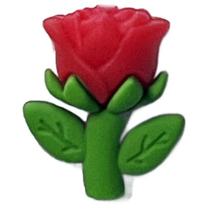 Červená růže - Silikonový korálek – Hledejceny.cz